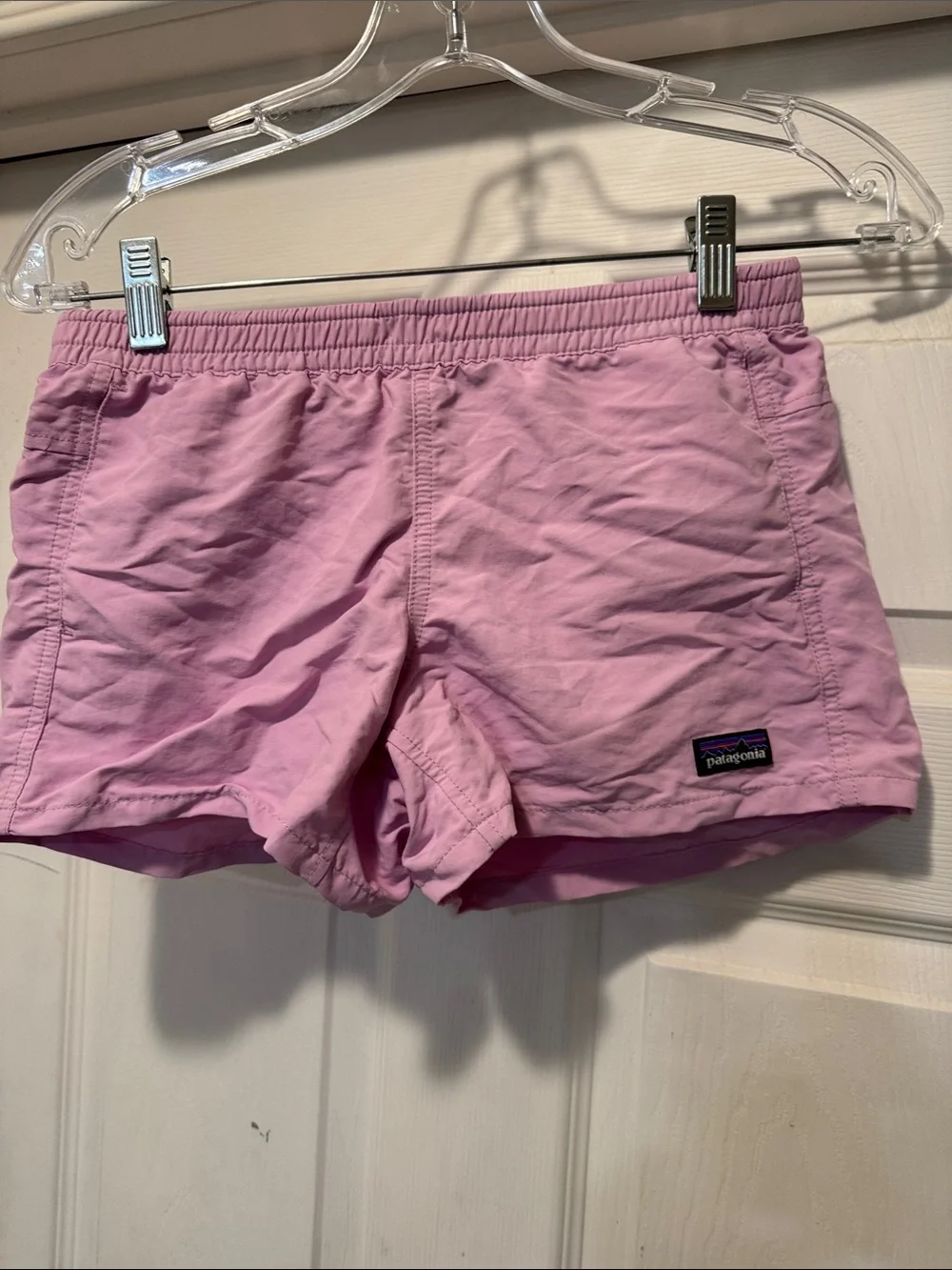Pink girls Patagonia Casual Elastic-Waist Shorts